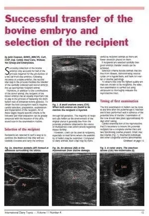 Ultrasound and its role in successful embryo transfer – part 2